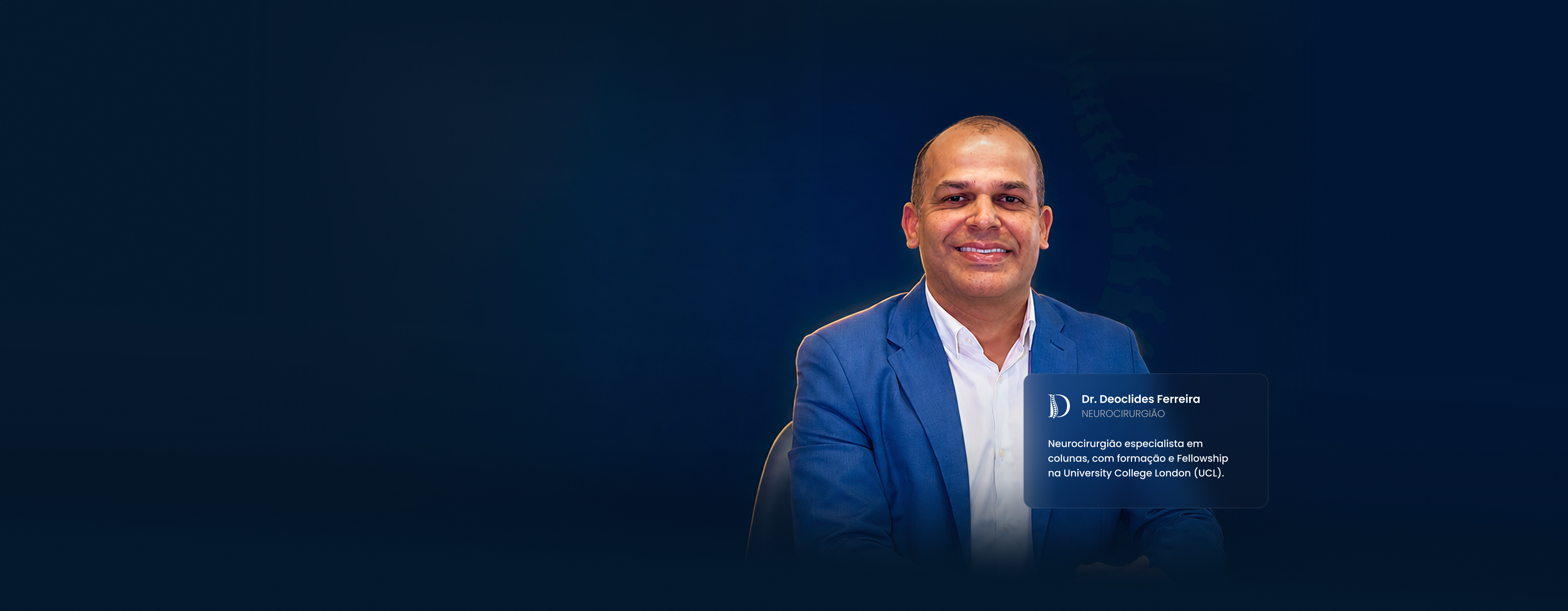 Dr. Deoclides, neurocirurgião especialista em coluna